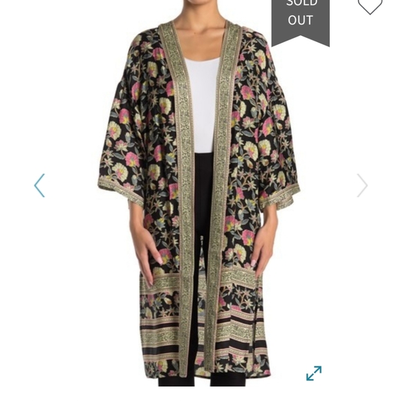 NWT DR2 Floral Print Kimono - Picture 3 of 3